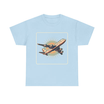 Vintage Jumbo Jet T‑Shirt — Retro Aviation Graphic Tee for Plane Lovers