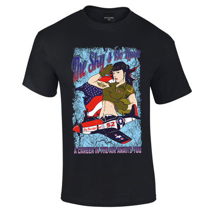 P51 Mustang US Warbird T-Shirt - Funky Aviation