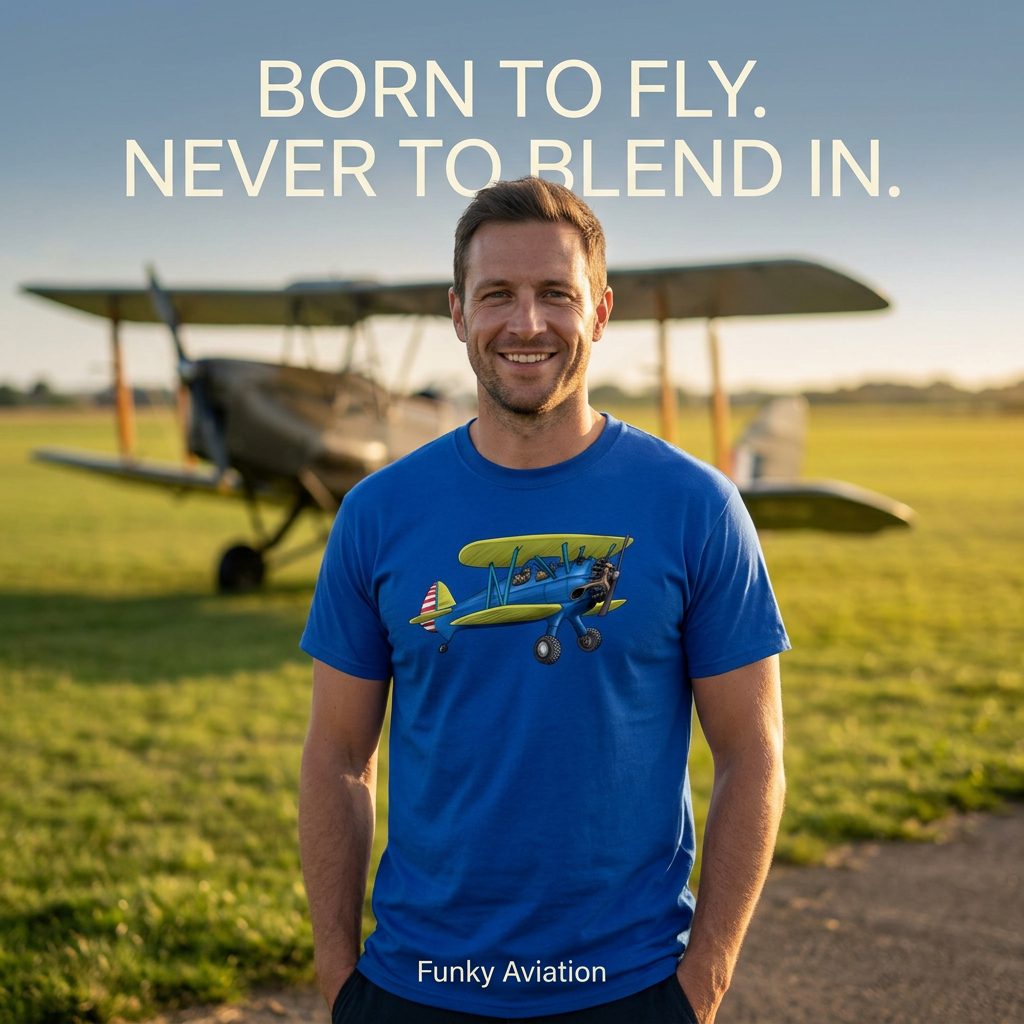 Funky Aviation Born to Fly never to Blend in