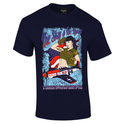 P51 Mustang US Warbird T-Shirt - Funky Aviation