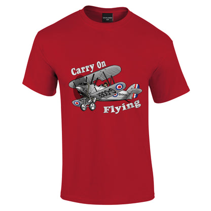Carry on Flying Bi Plane T-Shirt - Funky Aviation