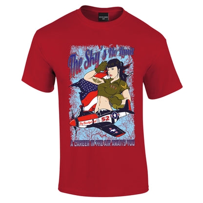 P51 Mustang US Warbird T-Shirt - Funky Aviation