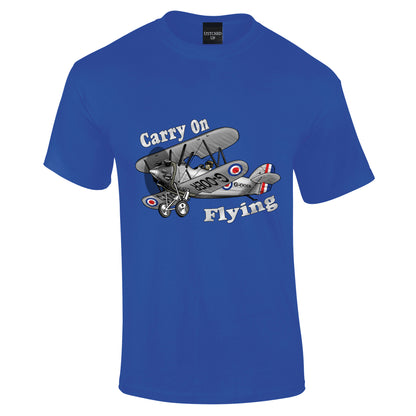 Carry on Flying Bi Plane T-Shirt - Funky Aviation