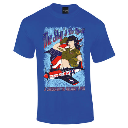 P51 Mustang US Warbird T-Shirt - Funky Aviation