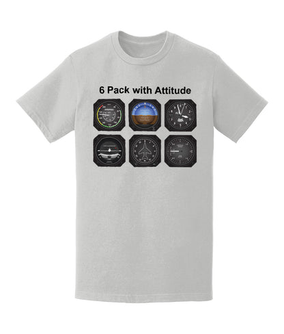 6 Pack with Attitude T-Shirt - Funky Aviation