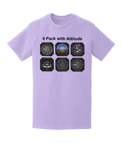 6 Pack with Attitude T-Shirt - Funky Aviation