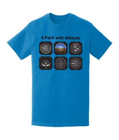 6 Pack with Attitude T-Shirt - Funky Aviation