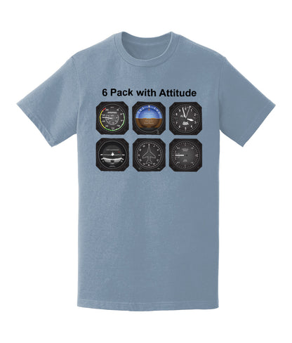 6 Pack with Attitude T-Shirt - Funky Aviation