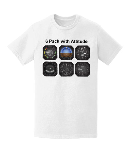 6 Pack with Attitude T-Shirt - Funky Aviation