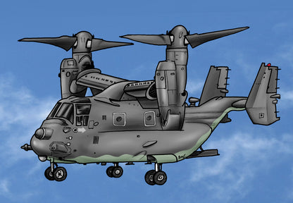 Osprey Military Helicopter T-Shirt - Funky Aviation