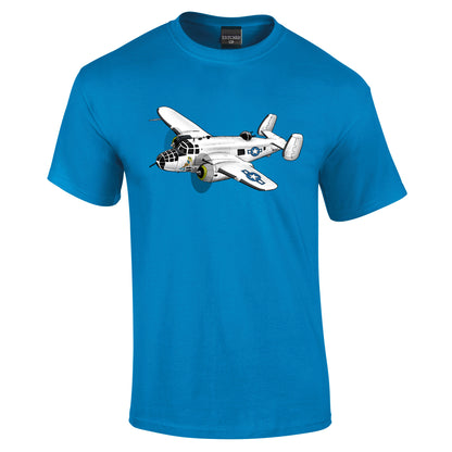B25 Mitchell Bomber hand drawn T-Shirt - Funky Aviation