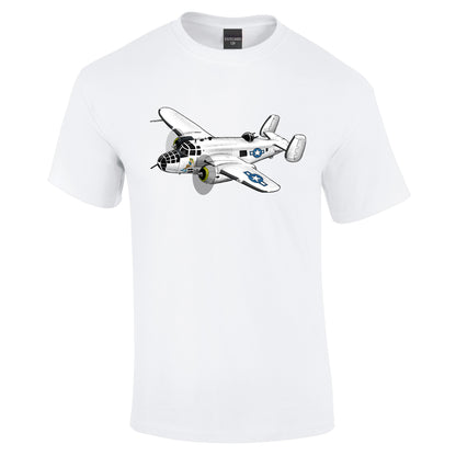 B25 Mitchell Bomber hand drawn T-Shirt - Funky Aviation