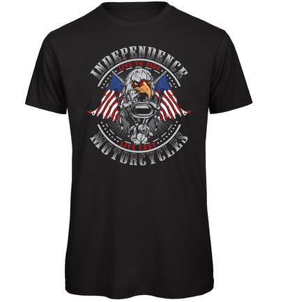 Independence Motorcycles Biker T-Shirt - Funky Aviation