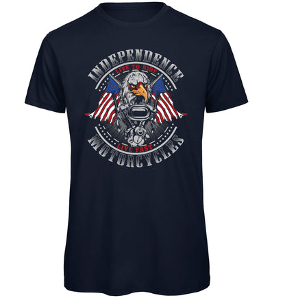 Independence Motorcycles Biker T-Shirt - Funky Aviation