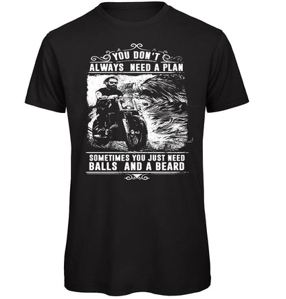 Always need a plan Biker T-Shirt - Scattee