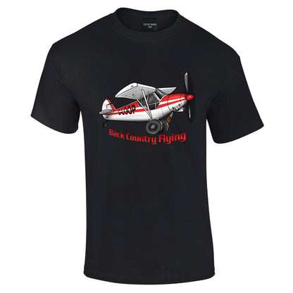 Super Cub Back Country Flying Pilot T-Shirt - Funky Aviation