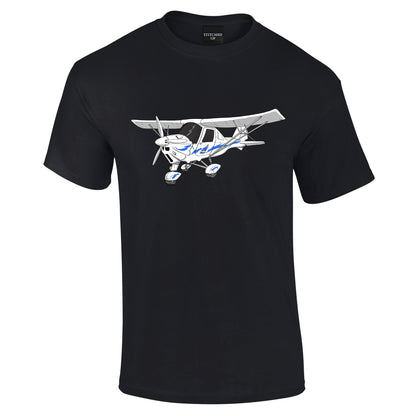 Ikarus C42 Microlight T-Shirt Blue Decals - Funky Aviation