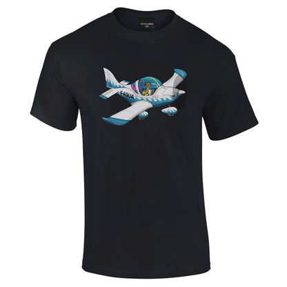 Eurostar EV97 Aqua Fish tank Cartoon T-Shirt - Funky Aviation