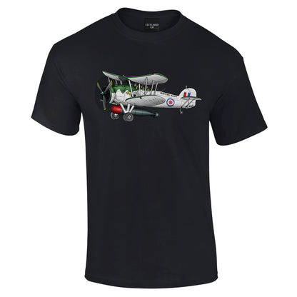 Vintage Swordfish Cartoon T-Shirt - Funky Aviation