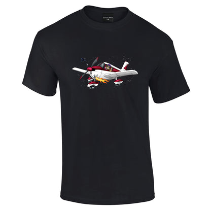 Piper PA28 Cartoon T-Shirt - Funky Aviation