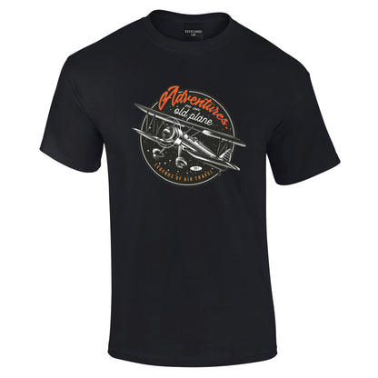 Adventures in an Old Plane T-Shirt - Funky Aviation
