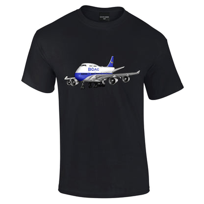 BOAC Boeing 747 Retro T-Shirt - Funky Aviation