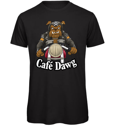 Cafe Dawg Biker T-Shirt - Scattee