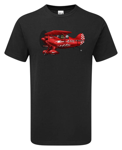 Aerobatic Pitts Cartoon T-Shirt