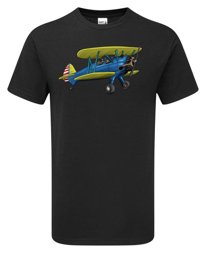 Boeing Stearman Cartoon T-Shirt