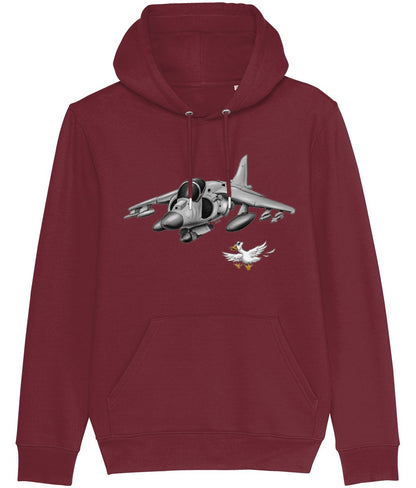 Harrier Jump Jet Cartoon Hoodie - Funky Aviation