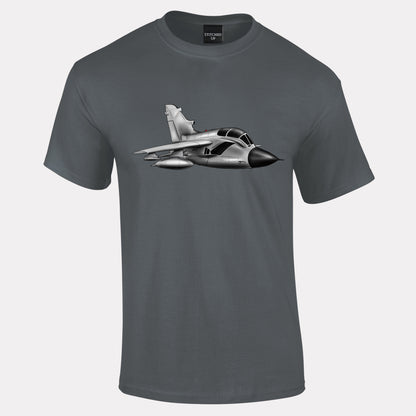 Tornado Jet In Flight Cartoon T-Shirt - Funky Aviation