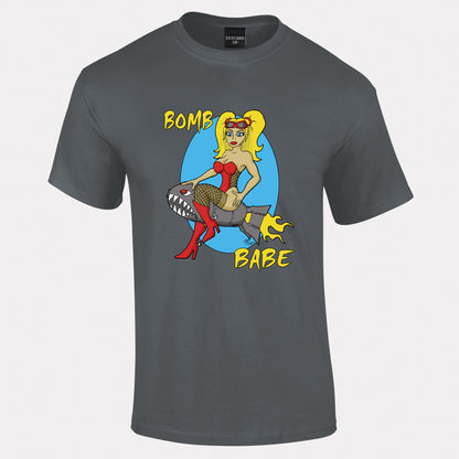 Bomb Babe Aircraft Nose Art T-Shirt - Funky Aviation