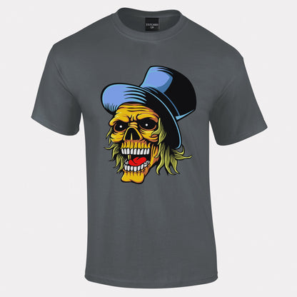 Top Hat Skull Design T-Shirt - Funky Aviation