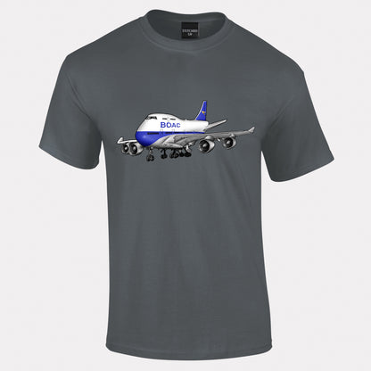 BOAC Boeing 747 Retro T-Shirt - Funky Aviation