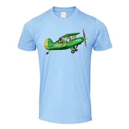 Crop Duster Agricultural Cartoon T-Shirt - Funky Aviation