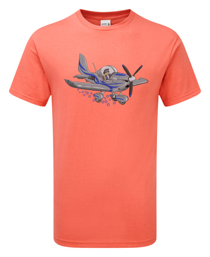 Eurostar EV97 Microlight Cartoon T-Shirt - Funky Aviation