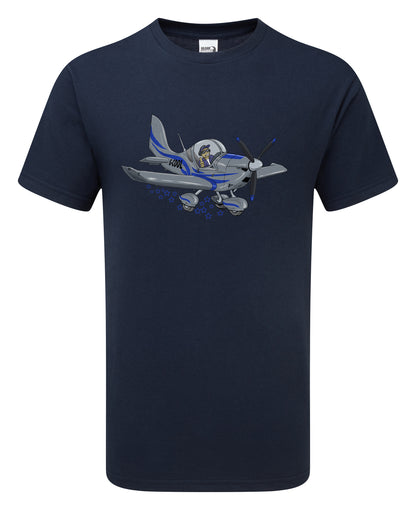 Eurostar EV97 Microlight Cartoon T-Shirt - Funky Aviation