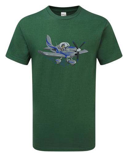 Eurostar EV97 Microlight Cartoon T-Shirt - Funky Aviation