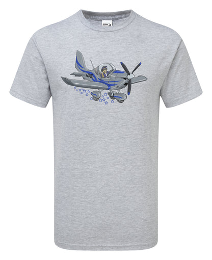 Eurostar EV97 Microlight Cartoon T-Shirt - Funky Aviation
