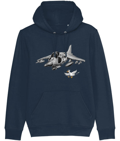 Harrier Jump Jet Cartoon Hoodie - Funky Aviation