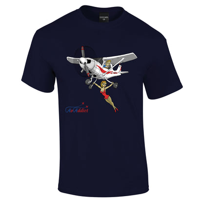 Fly High trapeze Cessna Cartoon T-Shirt - Funky Aviation