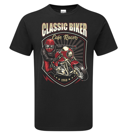 Cafe Racer Classic Biker T-Shirt - Scattee