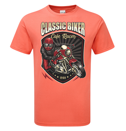 Cafe Racer Classic Biker T-Shirt - Scattee
