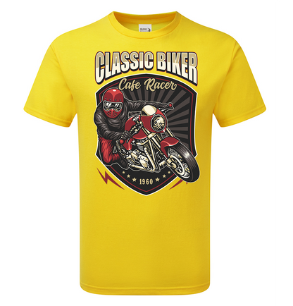 Cafe Racer Classic Biker T-Shirt - Scattee