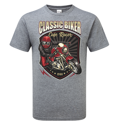 Cafe Racer Classic Biker T-Shirt - Scattee