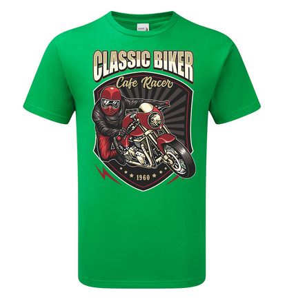 Cafe Racer Classic Biker T-Shirt - Scattee
