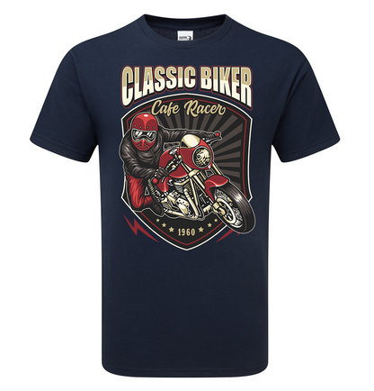 Cafe Racer Classic Biker T-Shirt - Scattee