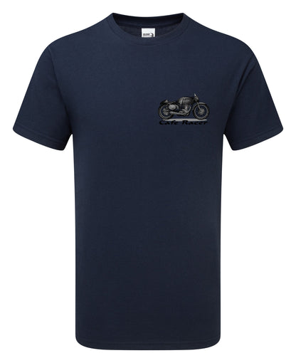 Hand Drawn Cafe Racer T-Shirt - Funky Aviation