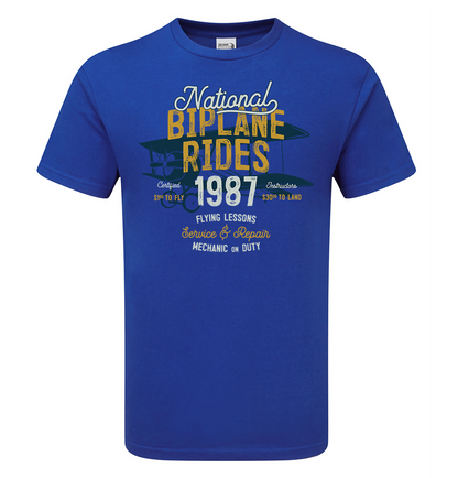 Vintage Bi-Plane T-Shirt - Funky Aviation