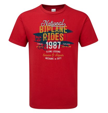 Vintage Bi-Plane T-Shirt - Funky Aviation